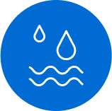Water impact rain water icon